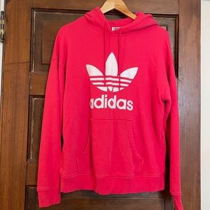 Pink Adidas sweat shirt, women’s medium